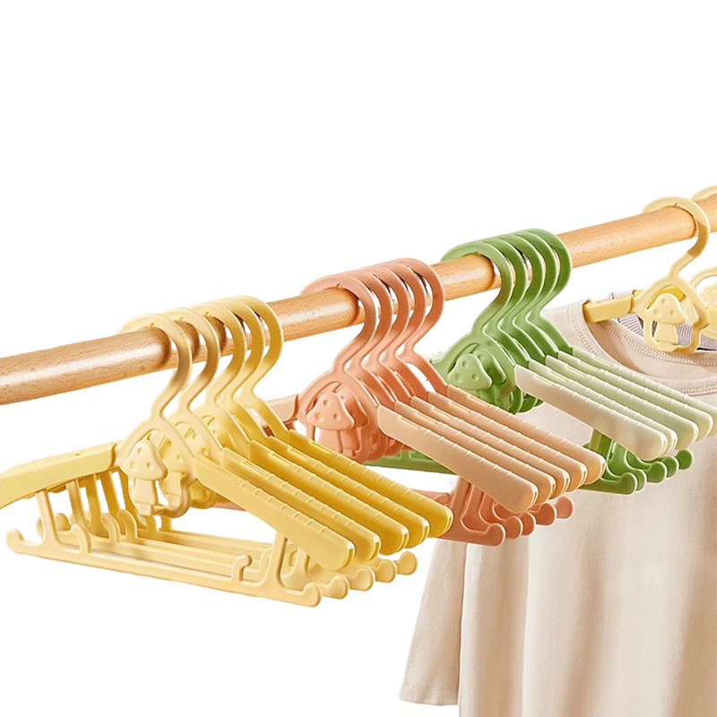 Baby Clothing Store - 調整可能な滑り止めベビー服ハンガー - 衣料品店や家庭向けの多機能プラスチック製収納ハンガー