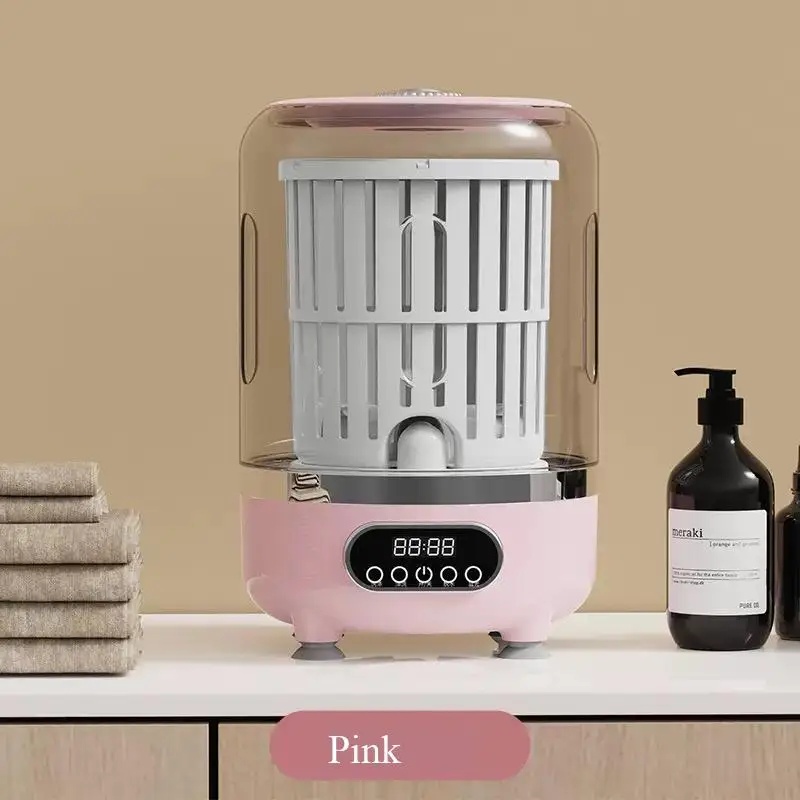 Baby Clothing Washing Machine - 小型ワイヤレス洗濯カップ、脱水機能付きポータブル洗濯機、下着、靴下、ベビー服などの洗濯に最適な、設置不要の小型洗濯機。旅行にも便利。