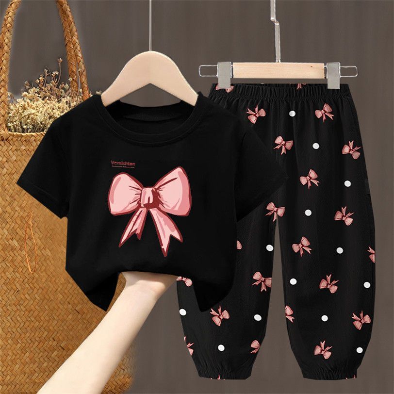 Baby Girl Clothing Zara - 夏セット子供服ガールズキッズ幼児服かわいいファッション Tシャツトップパンツ 2 個女の赤ちゃん服