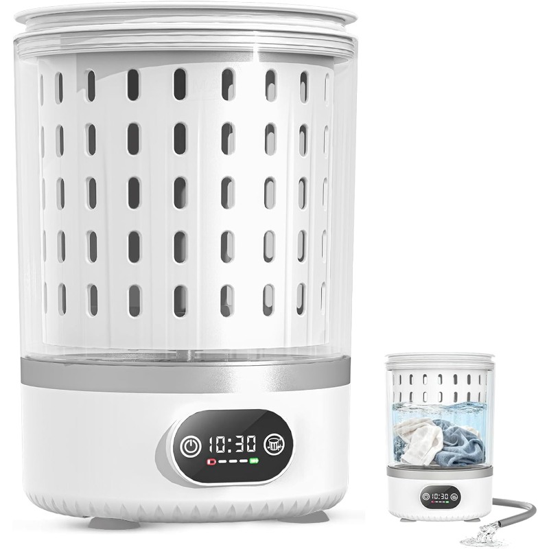 Baby Clothing Washing Machine - 3Lミニ洗濯機、3in1ポータブル洗濯＆脱水機、排水機能付き洗濯機、下着、靴下、ベビー服用小型洗濯機