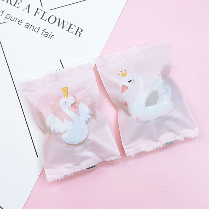 Baby Zebra Clothing - プラスチック製の結婚式のバッグ,カラフルなスナックポーチ,ベーキング,雪片,小さな王冠,2in 1,ベビーシャワー用,100個