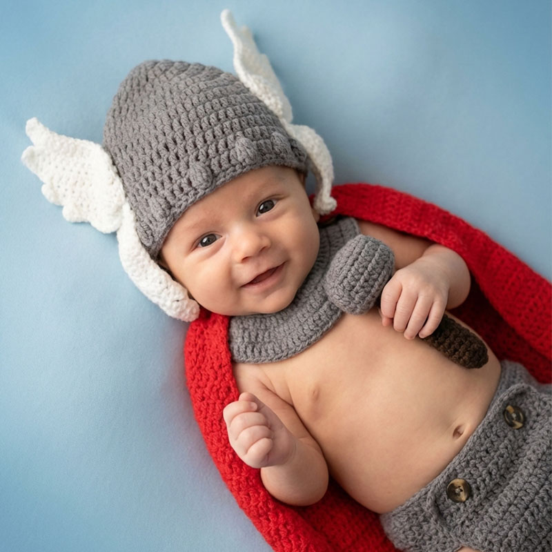 Baby Clothing Newborn - 新生児写真撮影小道具トールベビーコスチュームアベンジャーズスーパーヒーローキャラクターコスプレ衣装幼児男の子写真撮影服セット