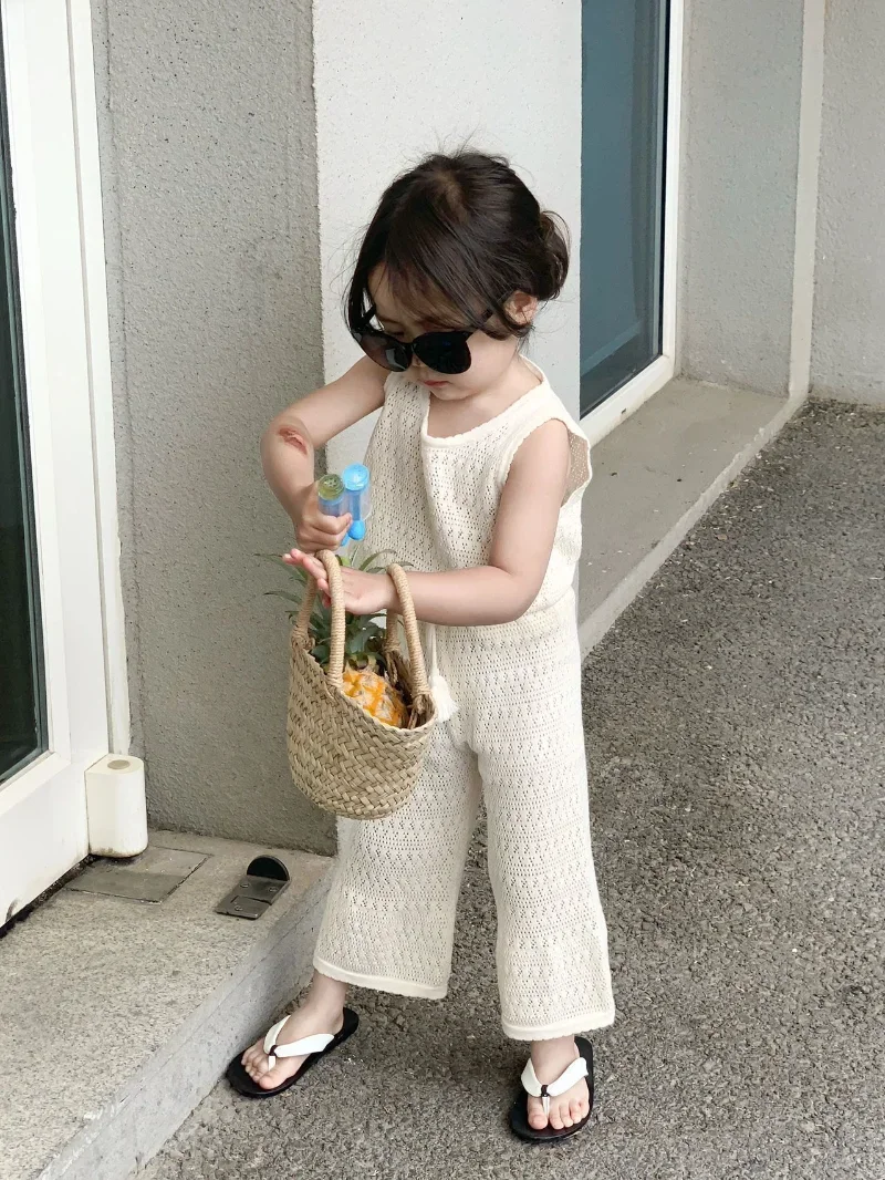 女の子の服セット 2024 夏韓国薄いニットガールセット子供 - Baby Girl Clothing Zara のレビューと価格