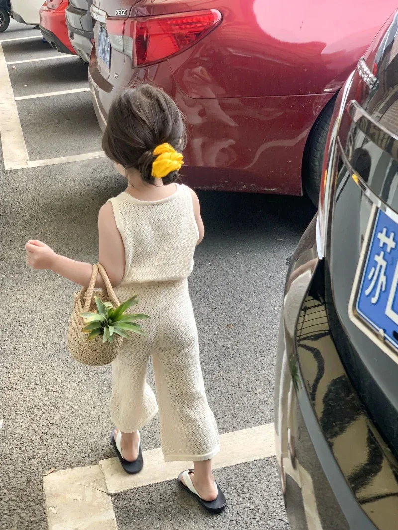 女の子の服セット 2024 夏韓国薄いニットガールセット子供 - Baby Girl Clothing Zara のレビューと価格