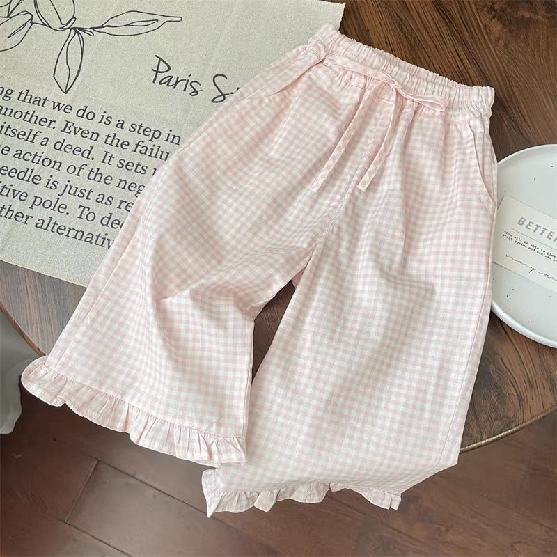 子供服セット リボン半袖トップ + チェック柄ワイドレッグパ - Baby Girl Clothing Zara のレビューと価格