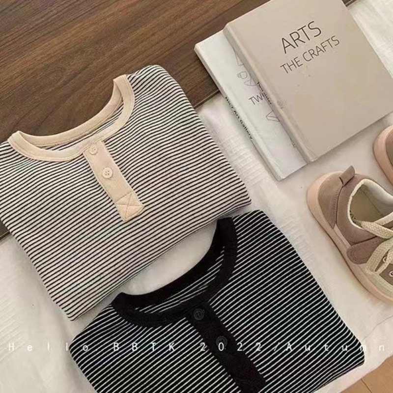 子供用長袖ストライプTシャツ,温かみのあるボトムス,シンプル - Baby Girl Clothing Zara のレビューと価格