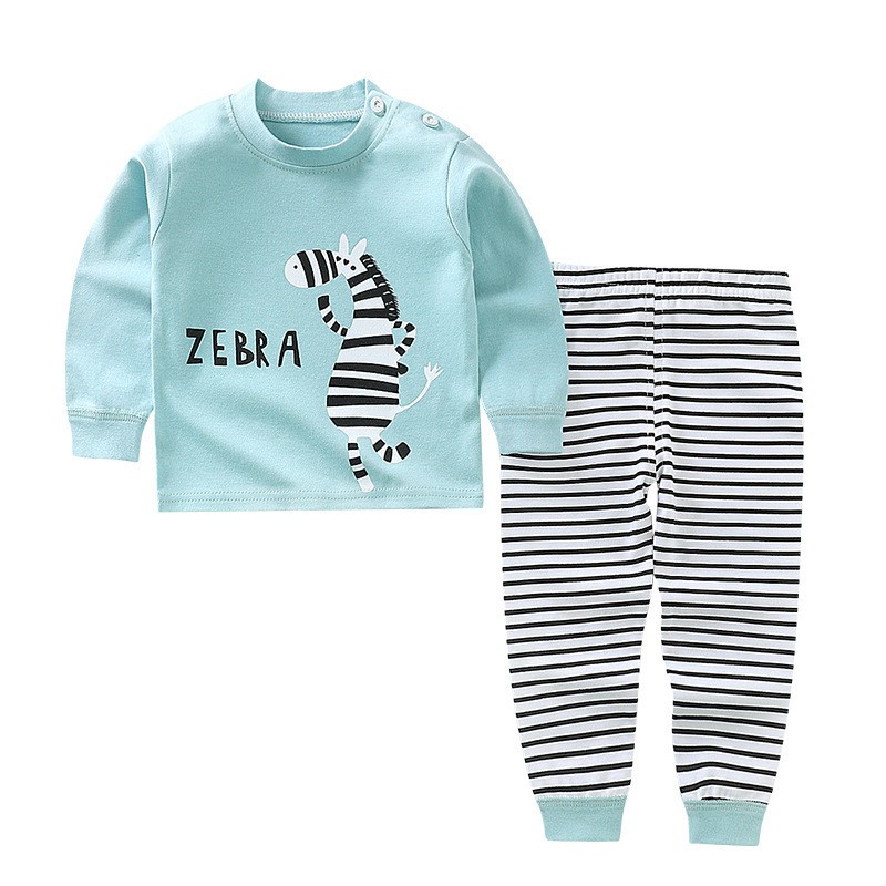 キッズトップス+パンツ2ピース服セット綿パジャマ漫画ゼブラ恐 - Baby Zebra Clothing のレビューと価格