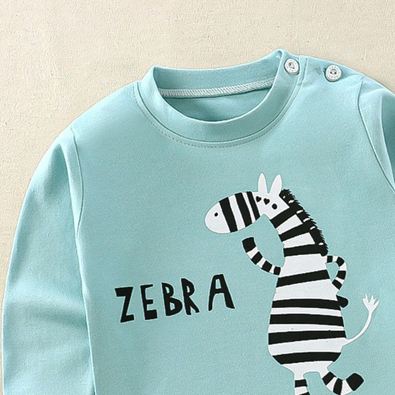 キッズトップス+パンツ2ピース服セット綿パジャマ漫画ゼブラ恐 - Baby Zebra Clothing のレビューと価格