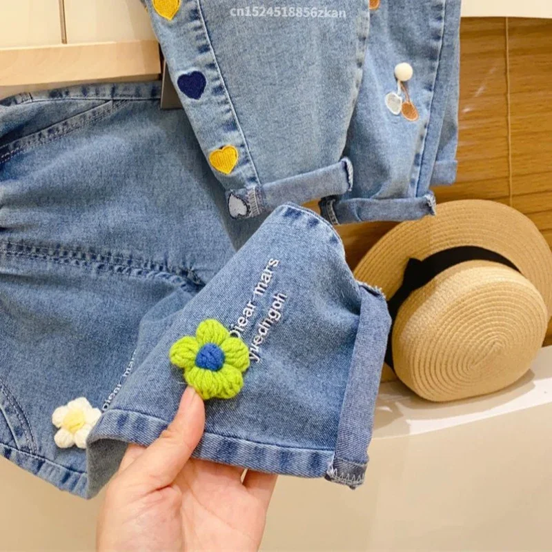 刺繍フラワーガールジーンズベビーボーイキッズジーンズガールパ - Baby Girl Clothing Zara のレビューと価格