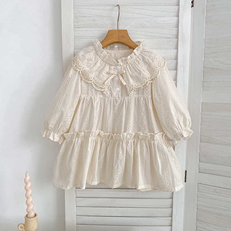 新しい赤ちゃん女の子ドレス女の子甘いガールドレスフリルトリム - Baby Girl Clothing Zara のレビューと価格