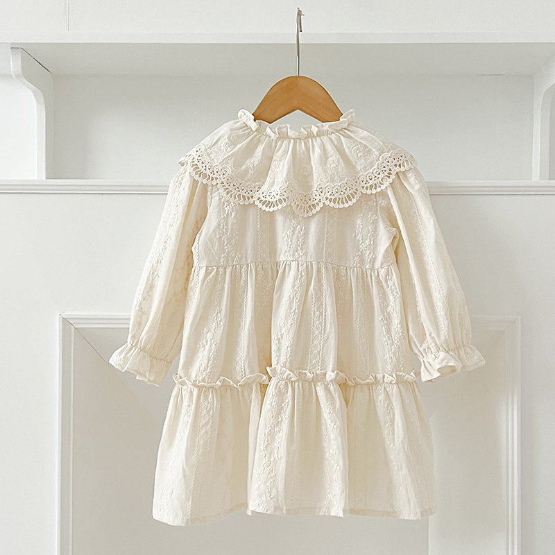 新しい赤ちゃん女の子ドレス女の子甘いガールドレスフリルトリム - Baby Girl Clothing Zara のレビューと価格