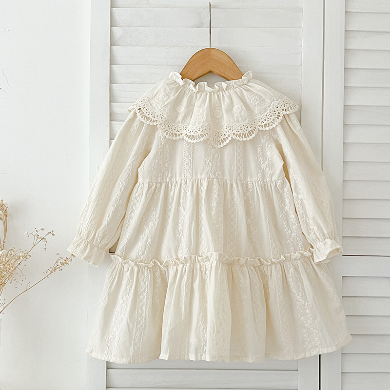 新しい赤ちゃん女の子ドレス女の子甘いガールドレスフリルトリム - Baby Girl Clothing Zara のレビューと価格