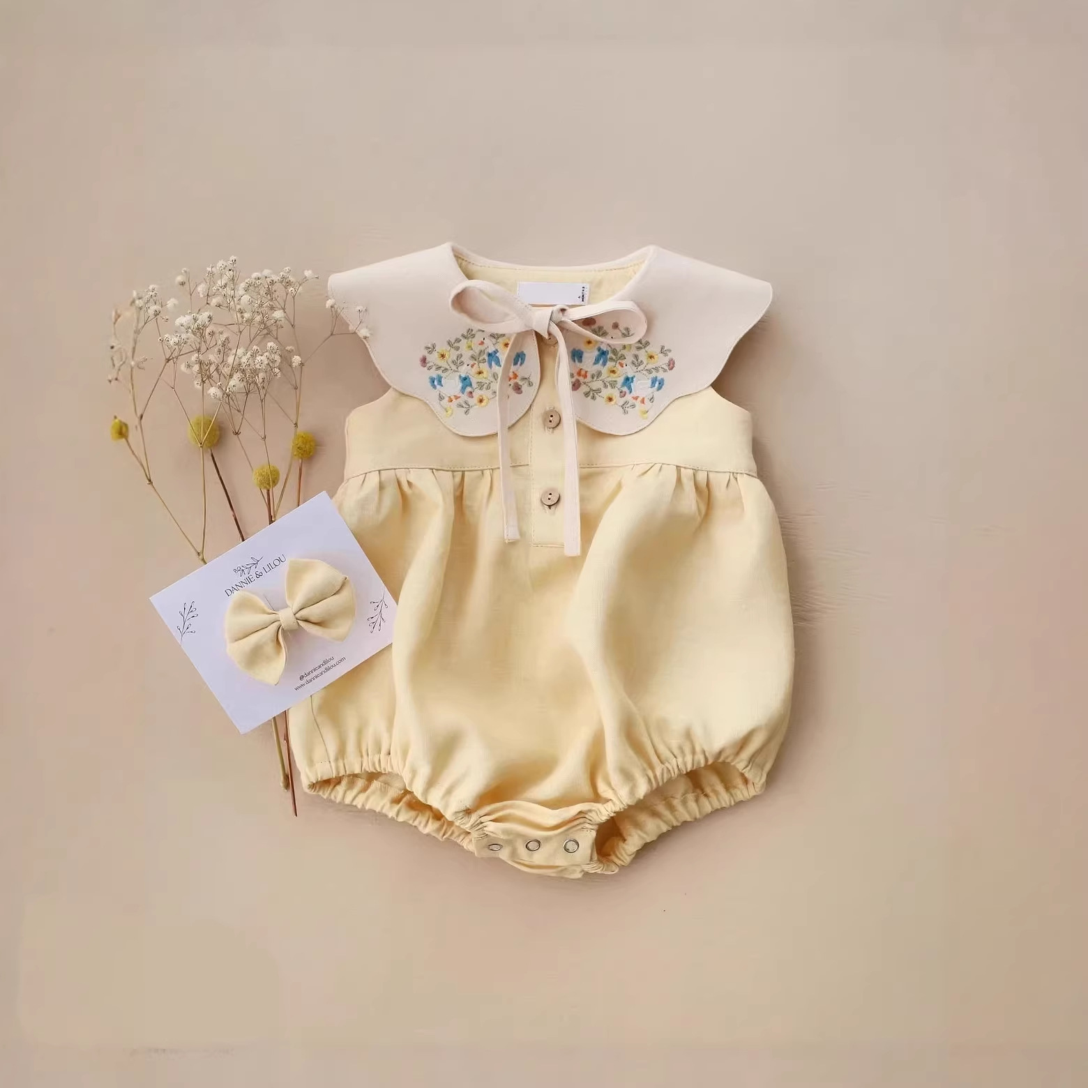 2026年ベビーガールベビーノースリーブコットン麻刺繍田舎風 - Baby Girl Clothing Zara のレビューと価格
