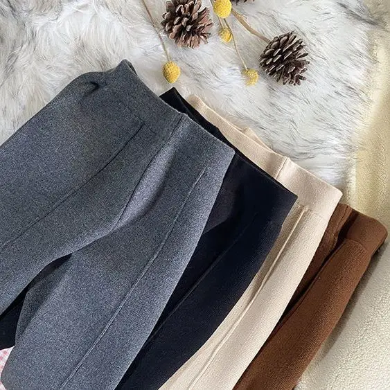 秋冬子供の肥厚ニットストレートパンツ女の子カジュアルワイドレ - Baby Girl Clothing Zara のレビューと価格