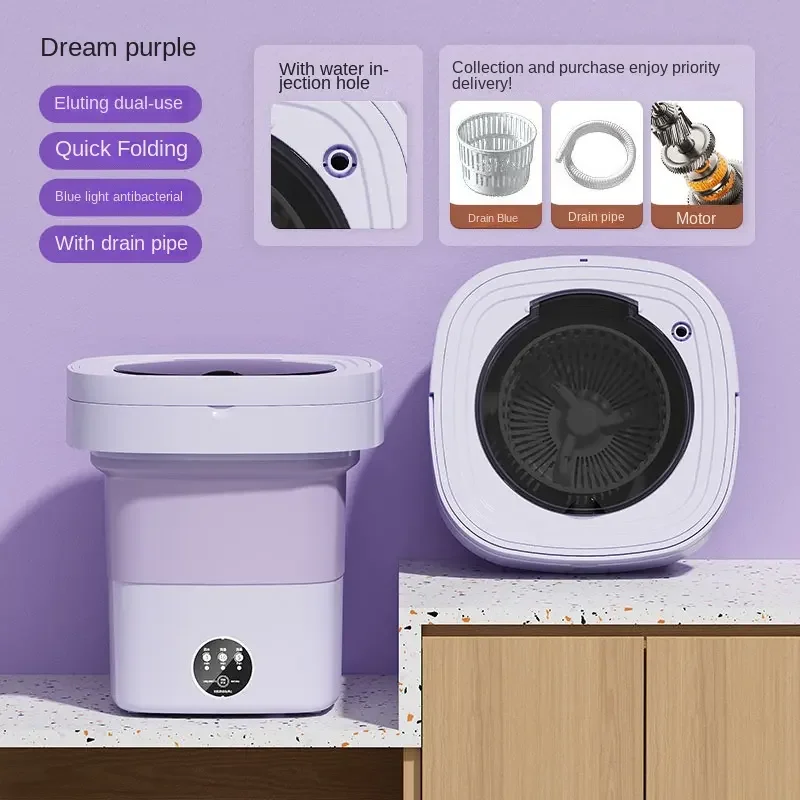 ミニポータブル旅行用洗濯機、ピュアクリーン軽量折りたたみバケ - Baby Clothing Washing Machine のレビューと価格