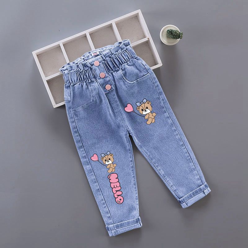 冬の女の赤ちゃんぬいぐるみデニムパンツ幼児キッズ漫画蝶プリン - Baby Girl Clothing Zara のレビューと価格