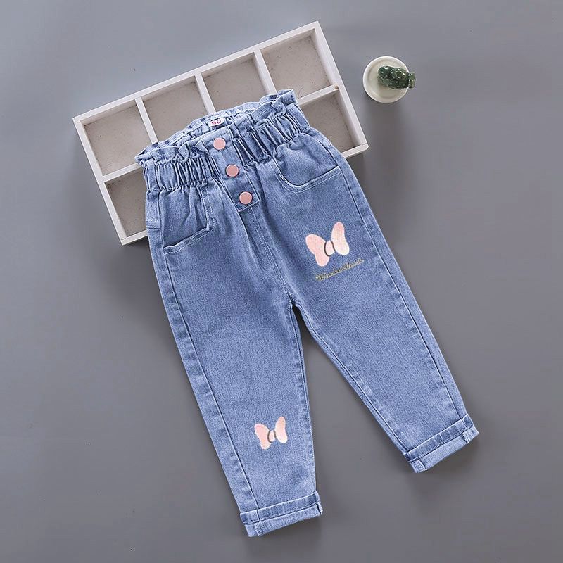 冬の女の赤ちゃんぬいぐるみデニムパンツ幼児キッズ漫画蝶プリン - Baby Girl Clothing Zara のレビューと価格