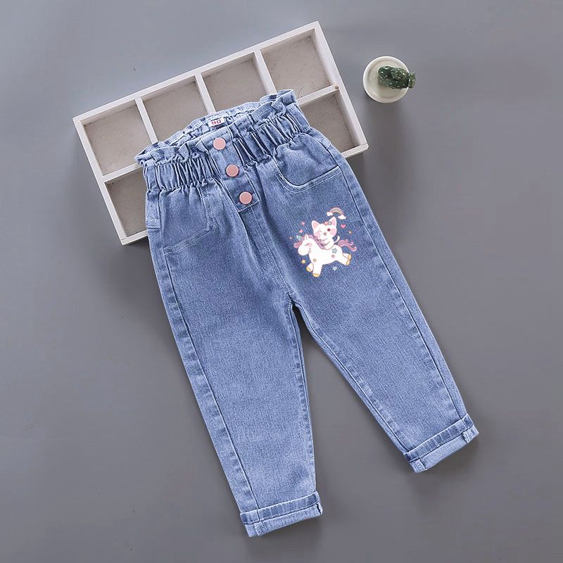 冬の女の赤ちゃんぬいぐるみデニムパンツ幼児キッズ漫画蝶プリン - Baby Girl Clothing Zara のレビューと価格