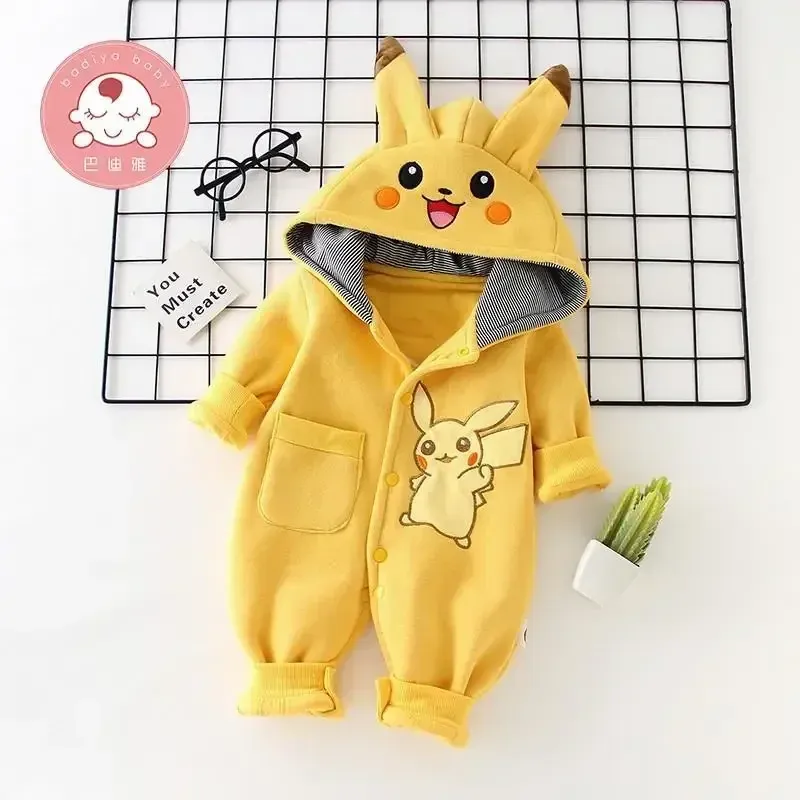 漫画ポケットモンスターベビーパジャマ新生児かわいい冬長袖子供 - Baby Clothing Gifts のレビューと価格