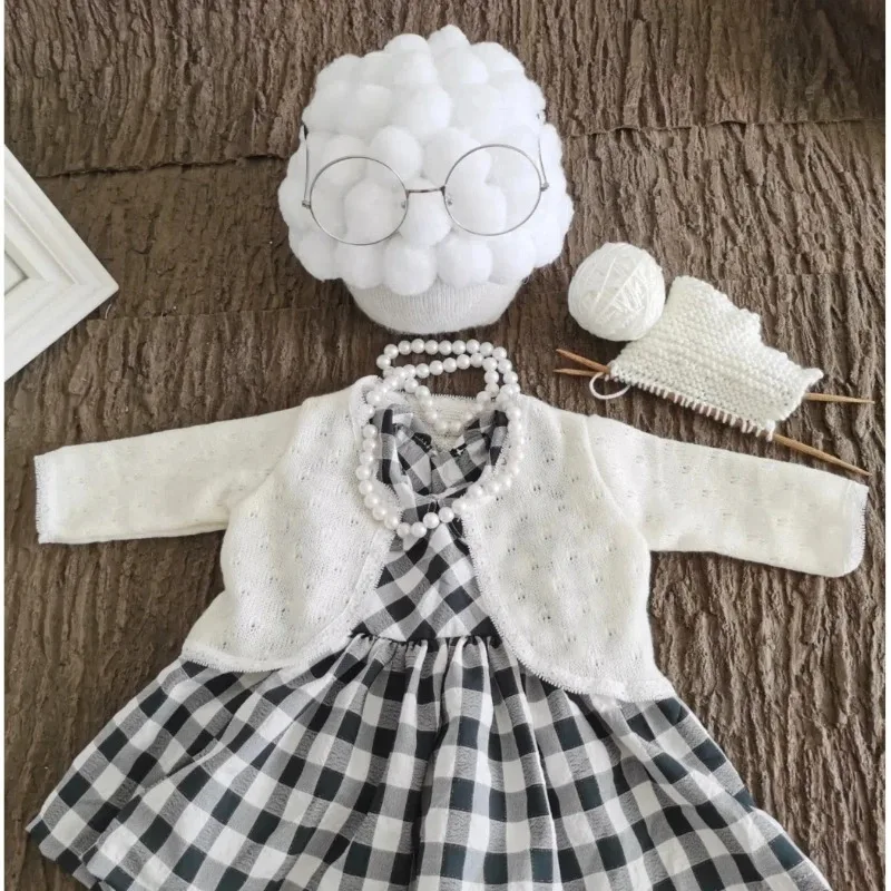 新生児写真撮影小道具女の赤ちゃんおばあちゃん衣装男の子おじい - Baby Clothing Gifts のレビューと価格