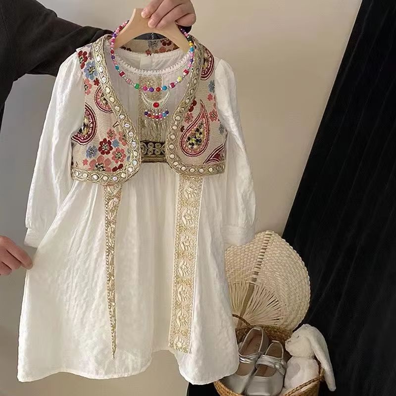 女の子のためのナショナルスタイルのドレスセット,子供のための - Baby Girl Clothing Zara のレビューと価格