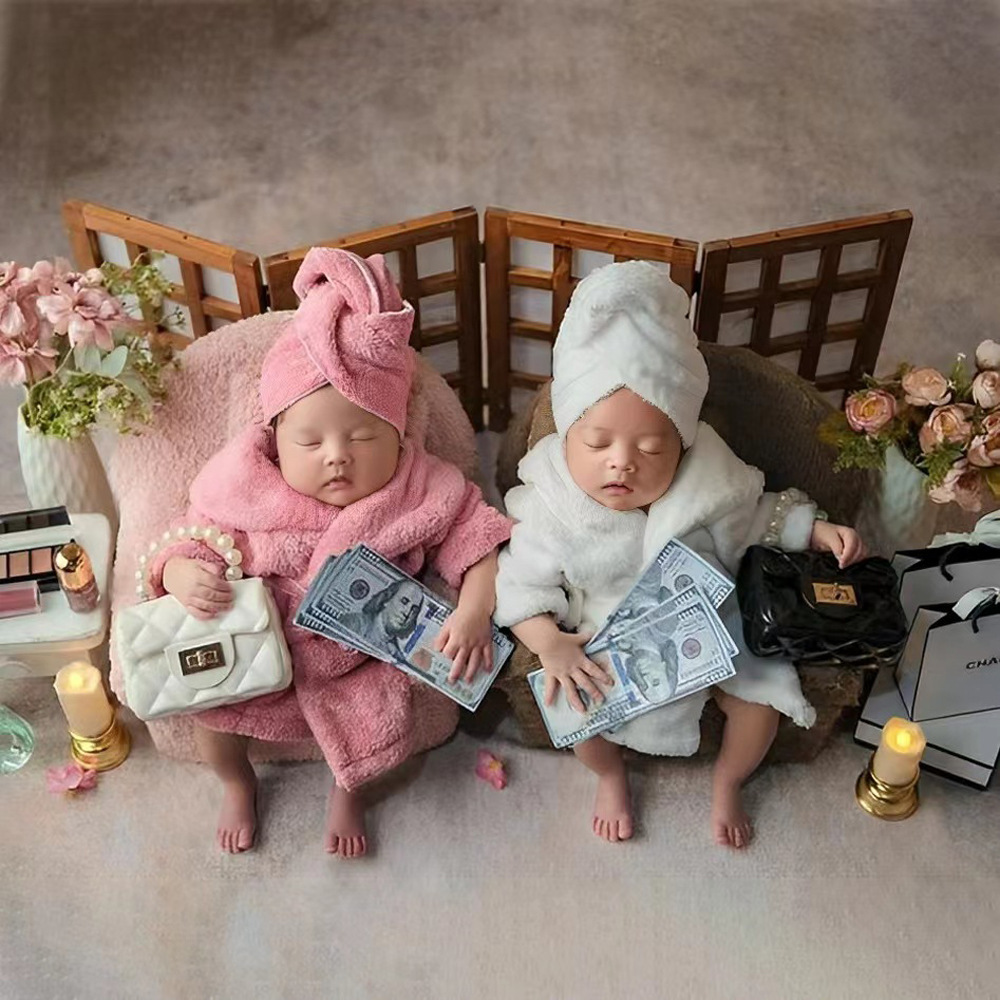 新生児の写真撮影プロップソフトフリーススカーフバスローブスリ - Baby Clothing Newborn のレビューと価格