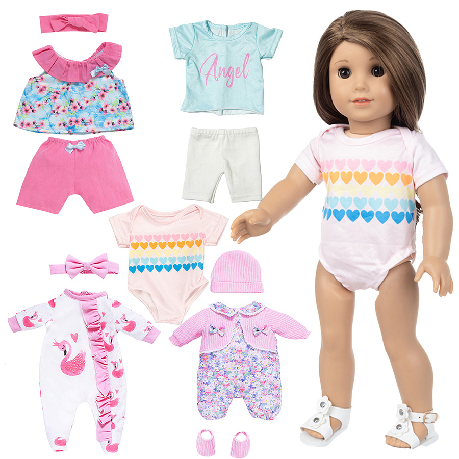人形の服 18 インチリボーンドール用かわいいパジャマスーツ - Baby Clothing Newborn のレビューと価格
