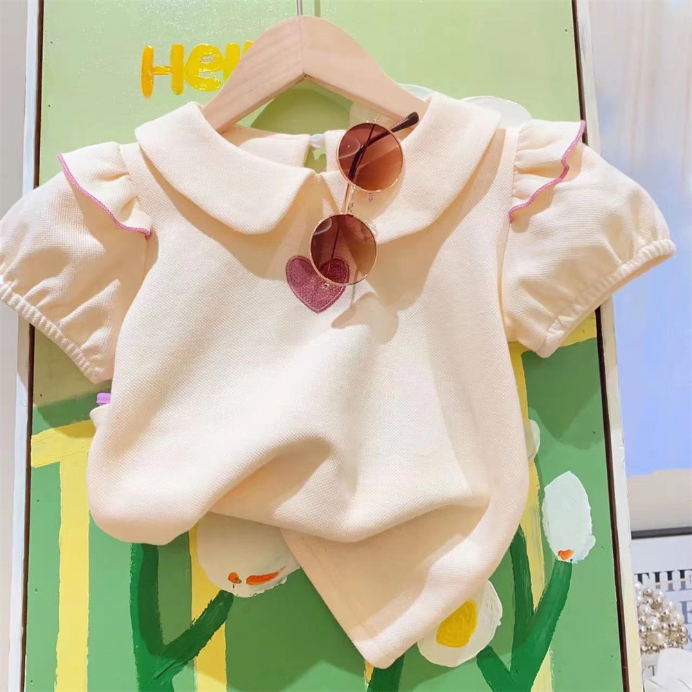 夏の新しい女の赤ちゃんファッション服セット刺繍ハート柄 Tシ - Baby Girl Clothing Zara のレビューと価格