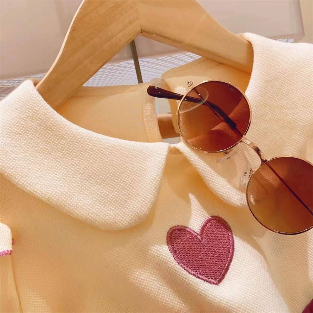 夏の新しい女の赤ちゃんファッション服セット刺繍ハート柄 Tシ - Baby Girl Clothing Zara のレビューと価格