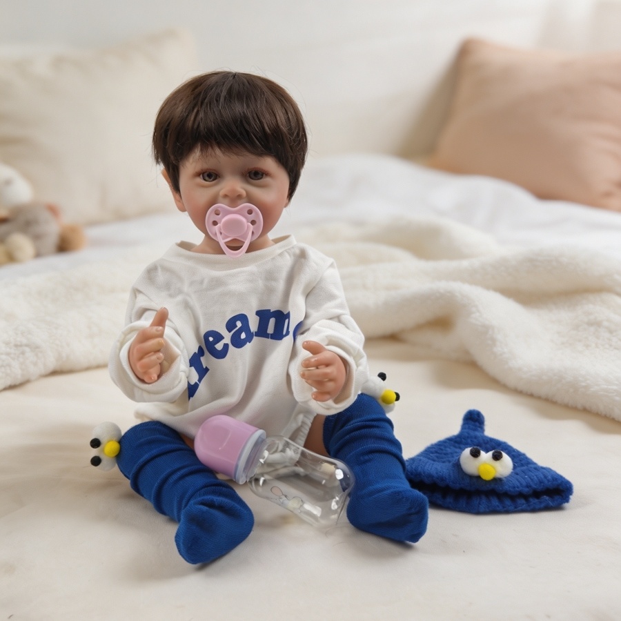 55cmのリアルな男の子のリボーンドール、リアルな身体のディ - Baby Clothing Gifts のレビューと価格