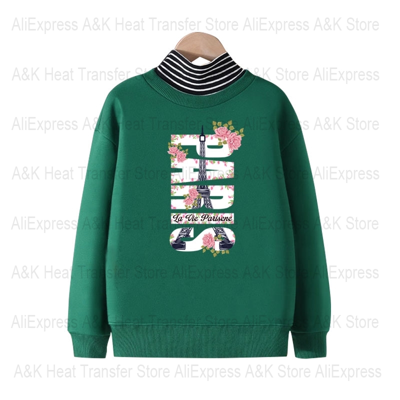 パリ文字アイロン転写シール（衣類用）、ベビー服用花柄パッチ、 - Baby Clothing Paris のレビューと価格