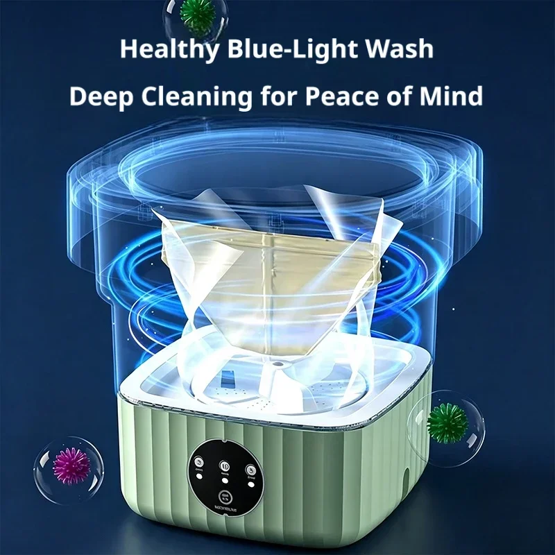 6L折りたたみ式ポータブル洗濯機 ミニ洗濯機 下着、靴下、ベ - Baby Clothing Washing Machine のレビューと価格